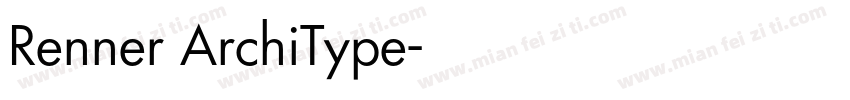 Renner ArchiType字体转换